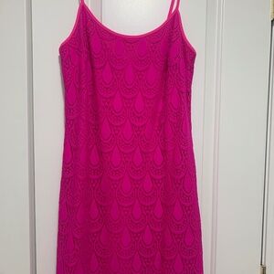 Lilly Pulitzer Dellaria Dress in Magenta in Size S